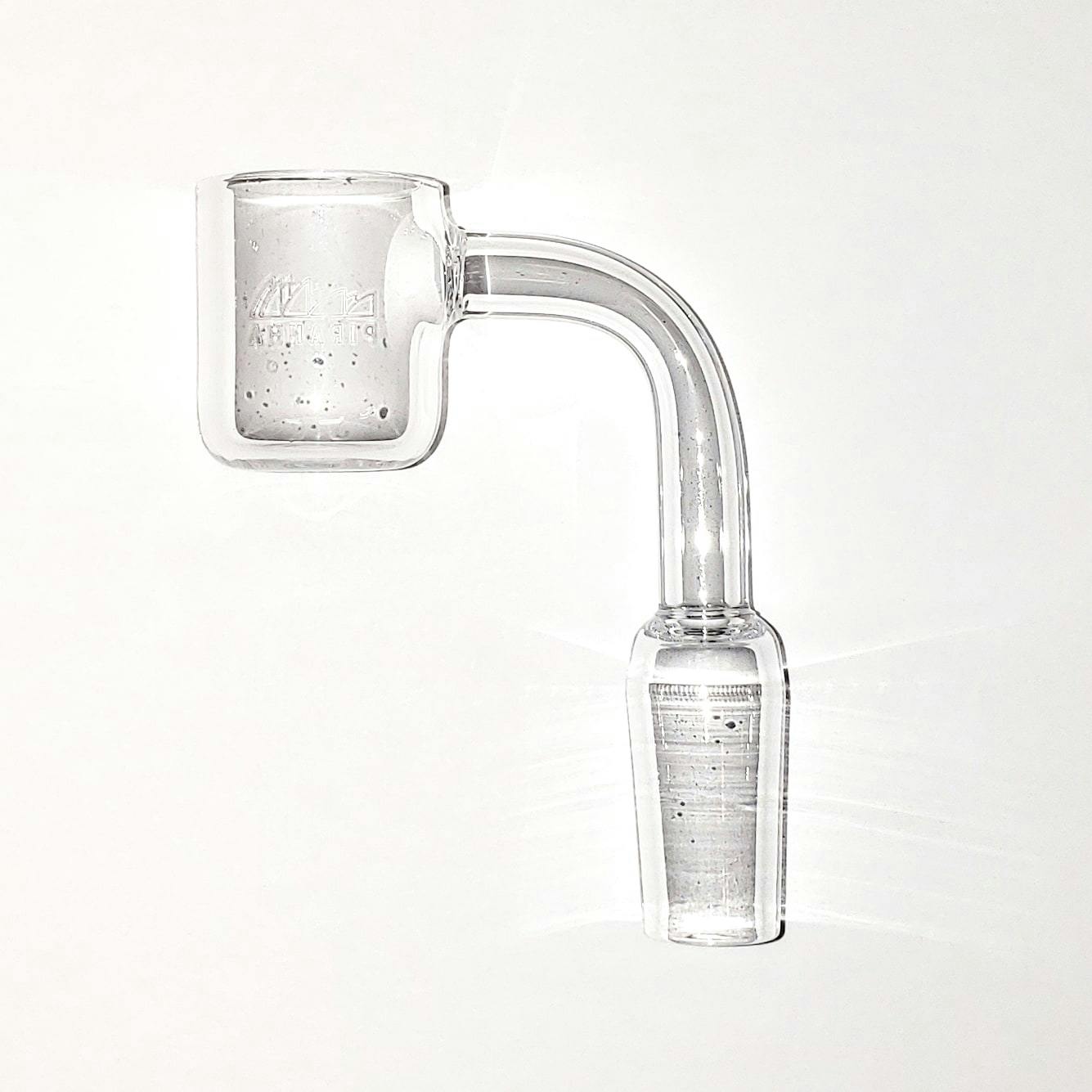 Piranha: Quartz 2mm Flat Top Banger Nail - 14mm Male 90 Degree