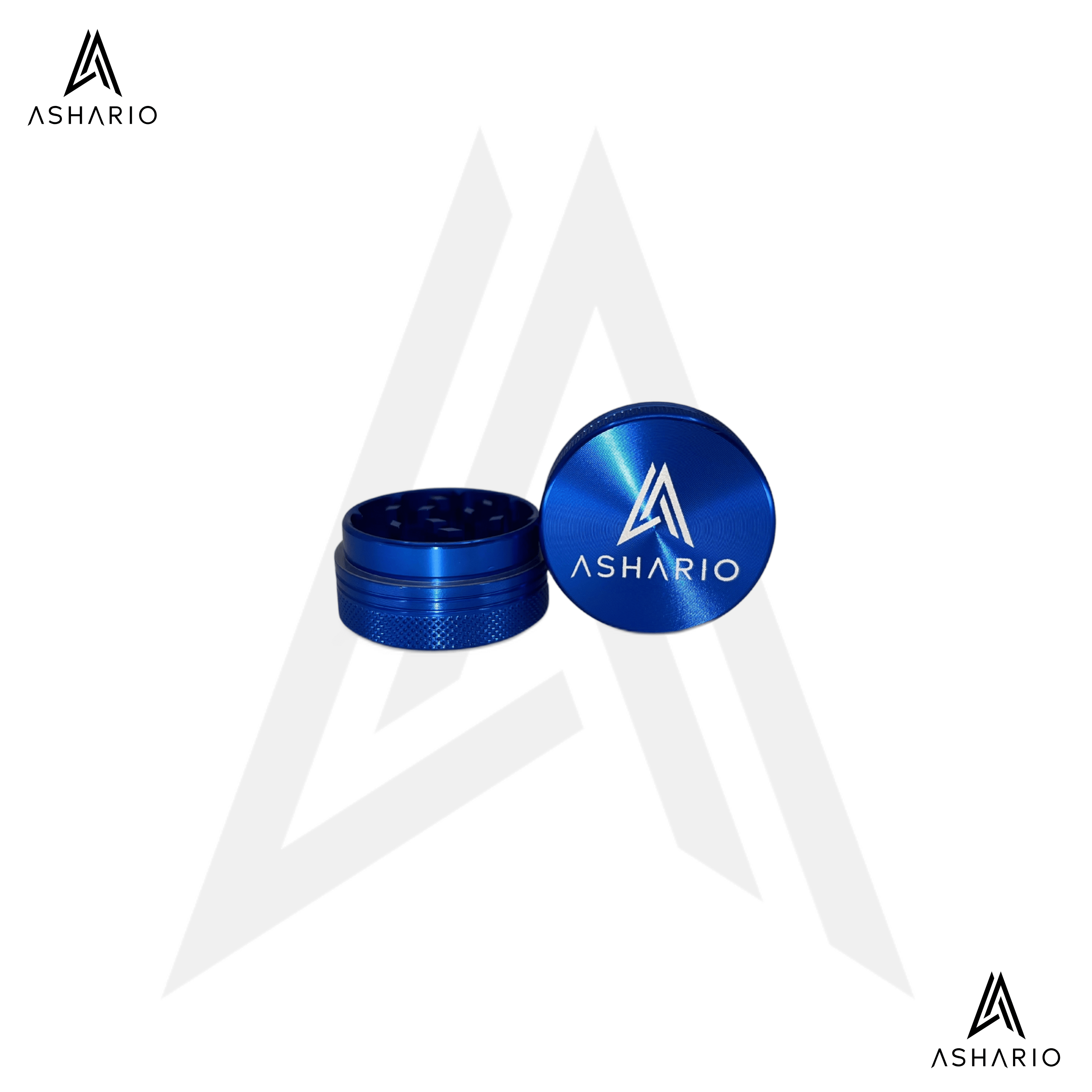 Ashario Aluminum Grinder Small 2pc - Blue