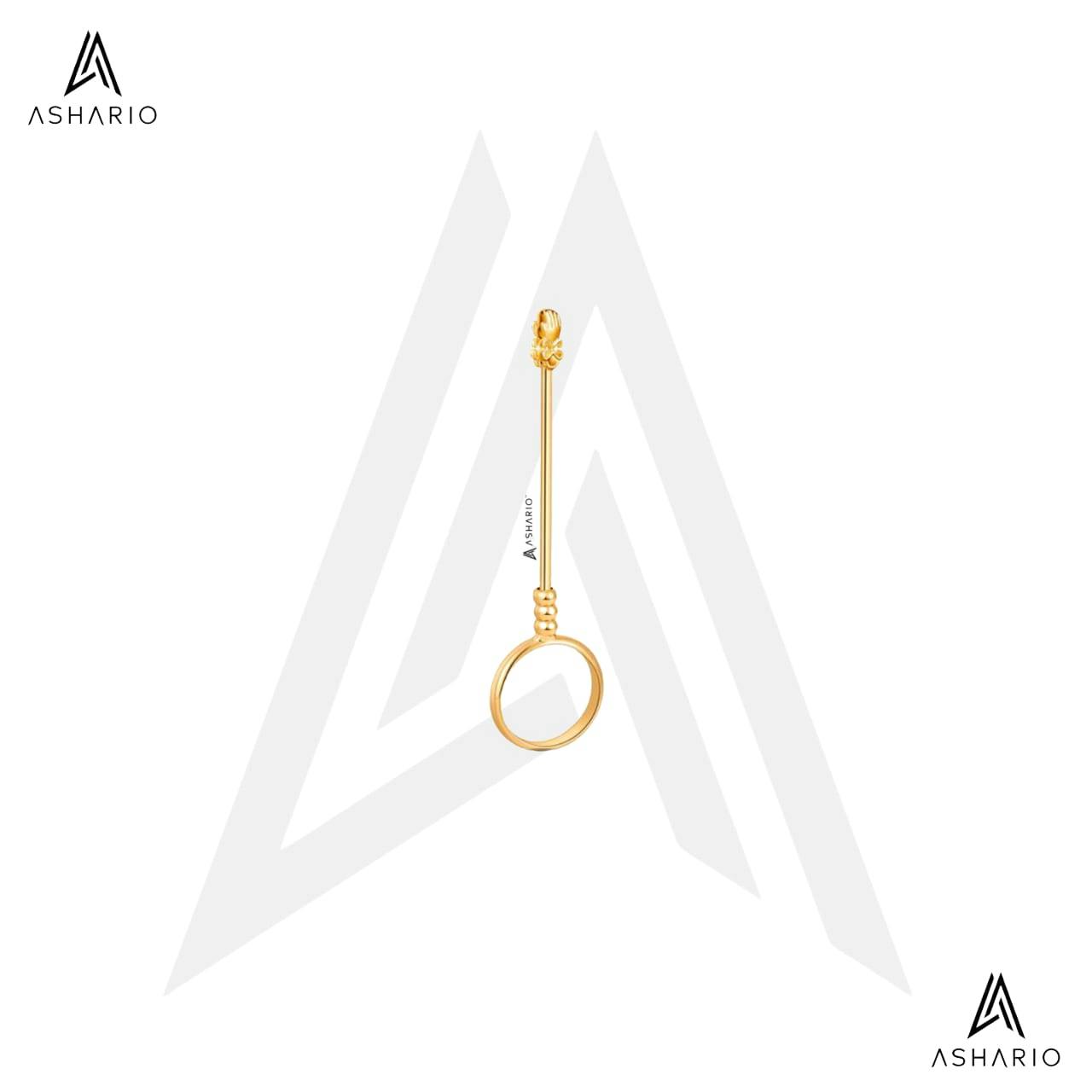 ASHARIO Pre-Roll Ring Holder - Hands - Gold