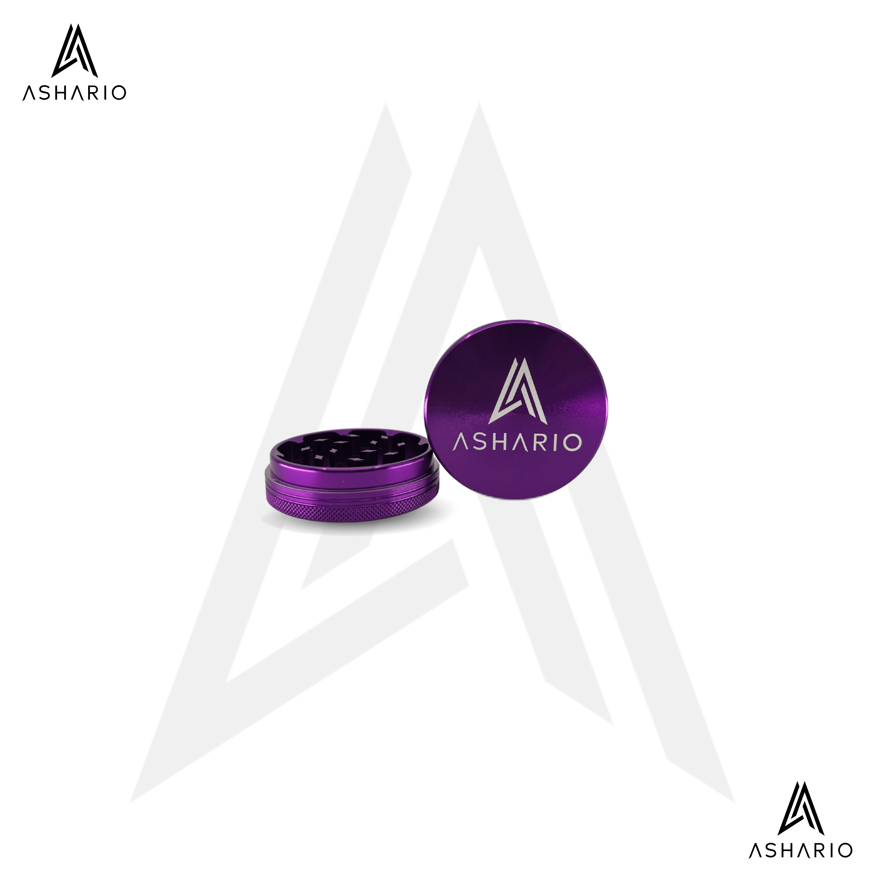 Aluminum Grinder Large 2pc - Purple