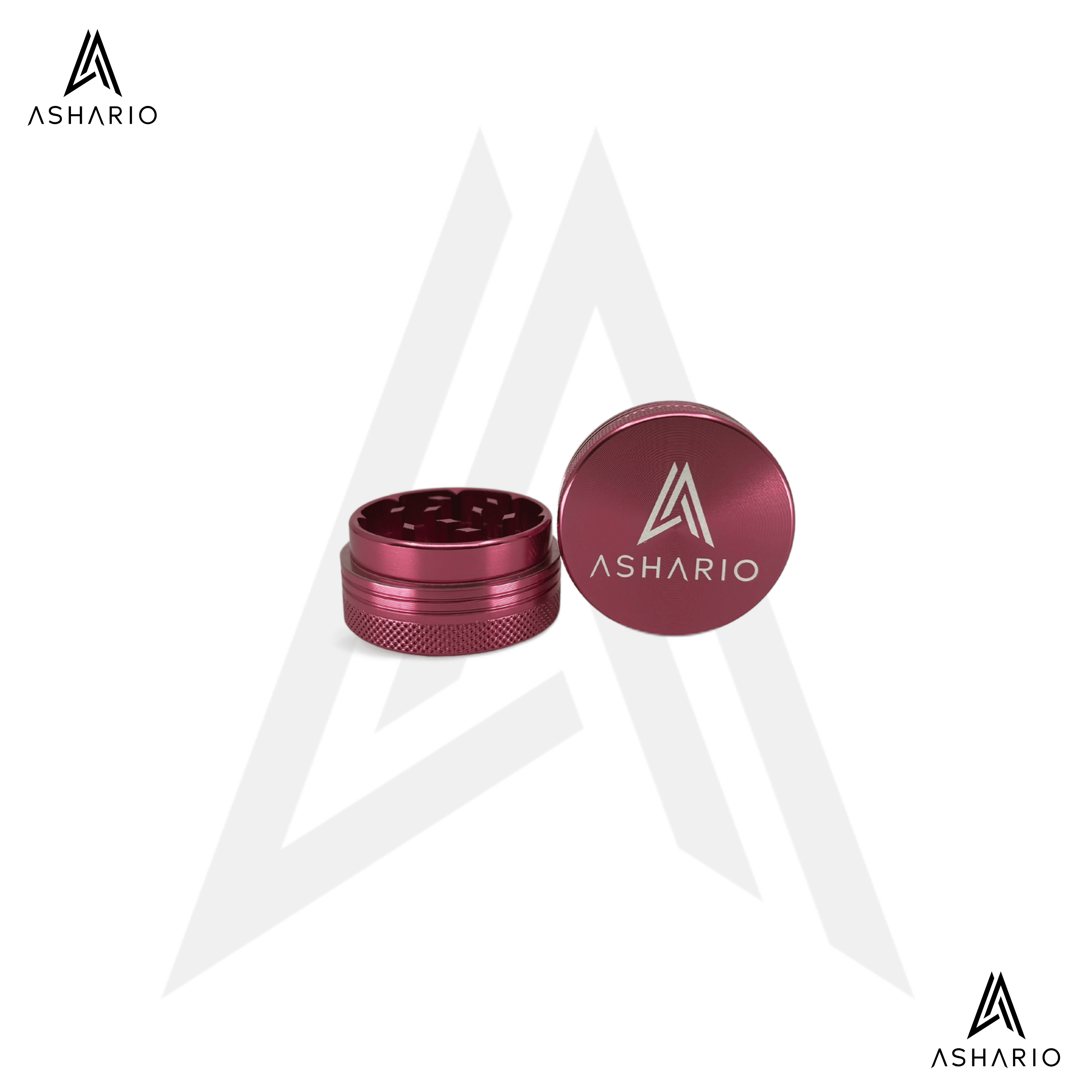 Ashario Aluminum Grinder Small 2pc - Pink