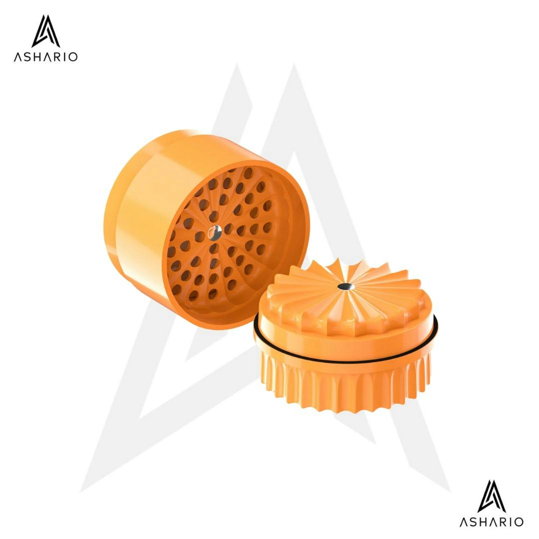 Ashario Ceramic Grinder 2.0 - Saffron Orange