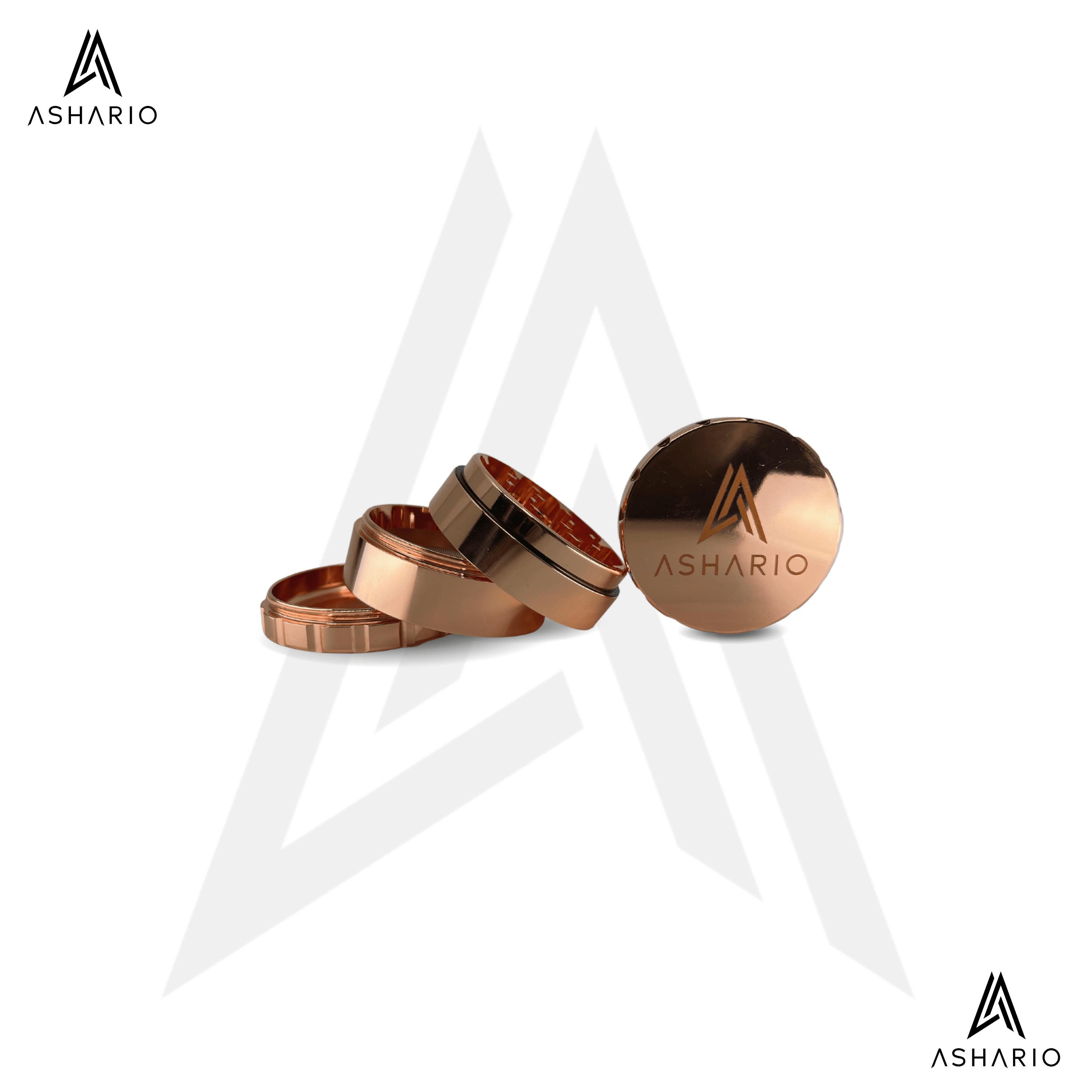 Ashario Stainless Steel Grinder - Rose Gold
