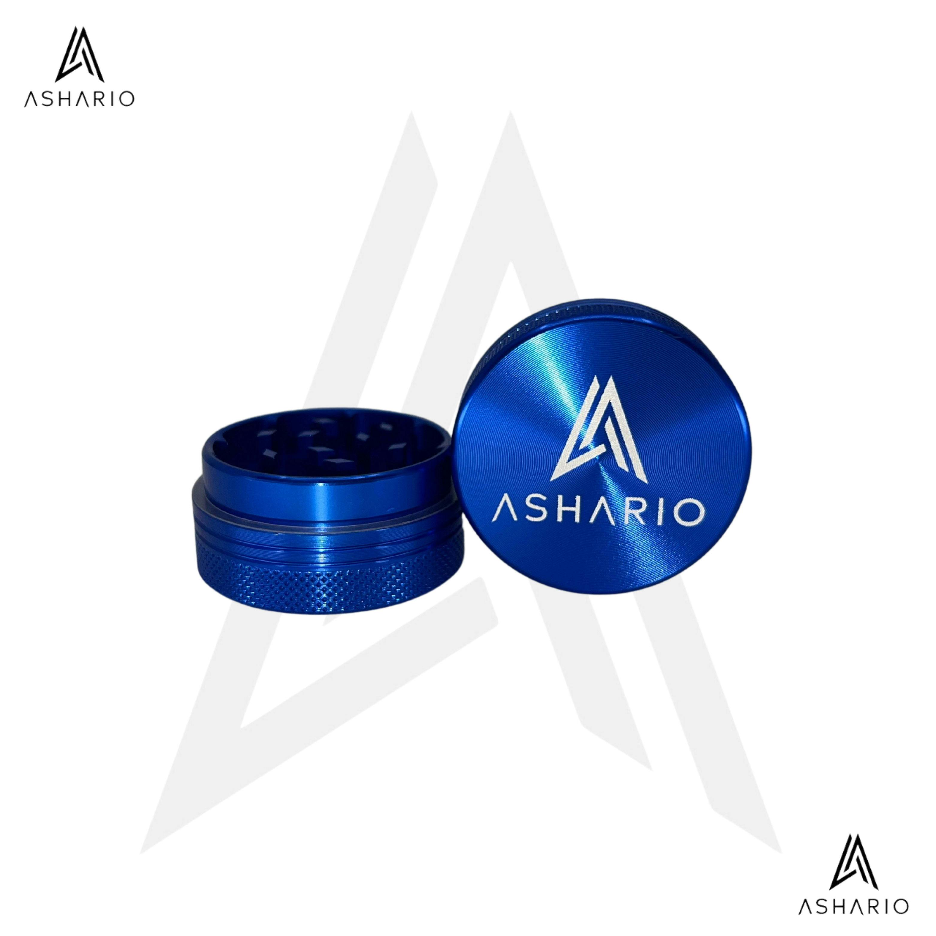 Ashario Aluminum Grinder Medium 2pc - Blue