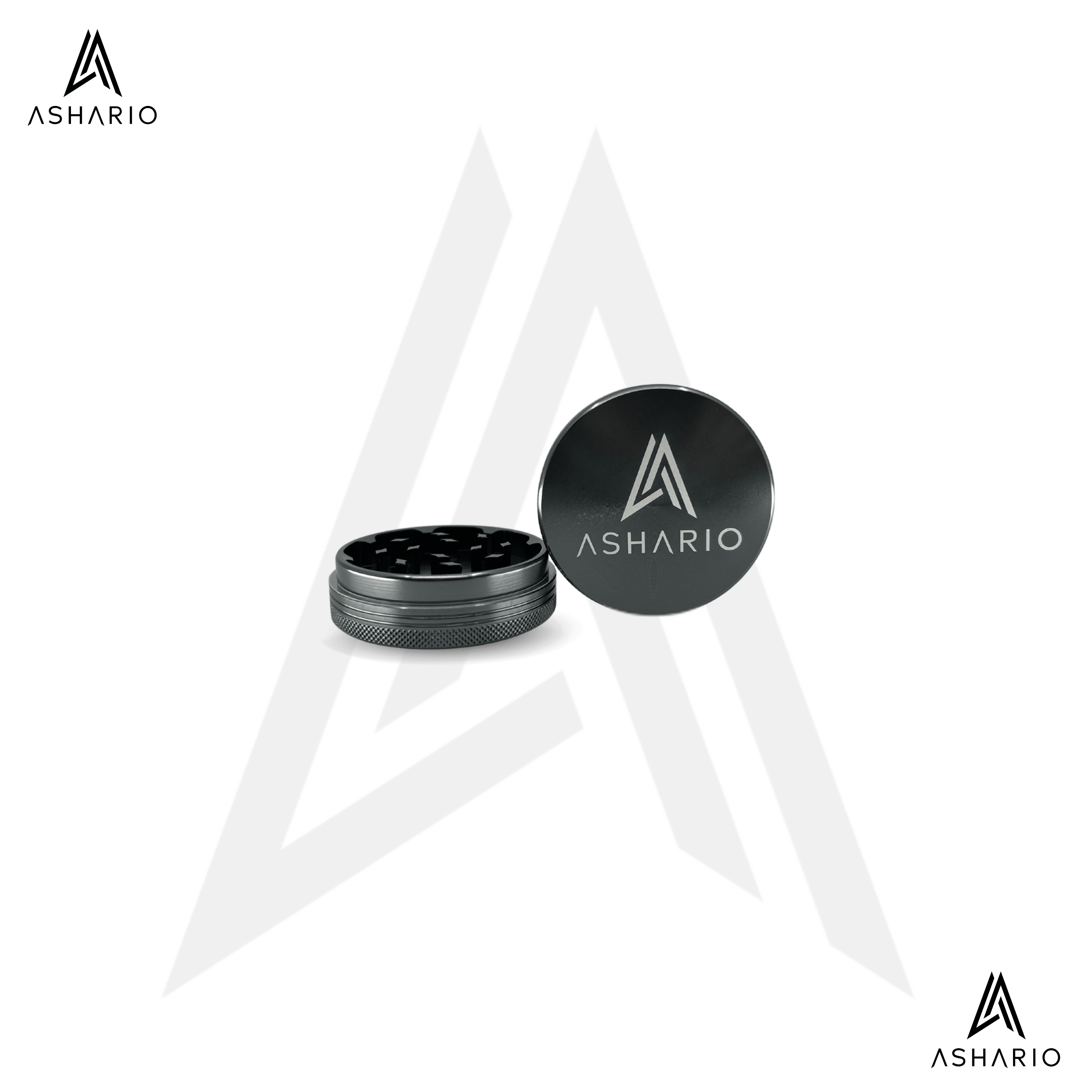 Aluminum Grinder Large 2pc - Grey