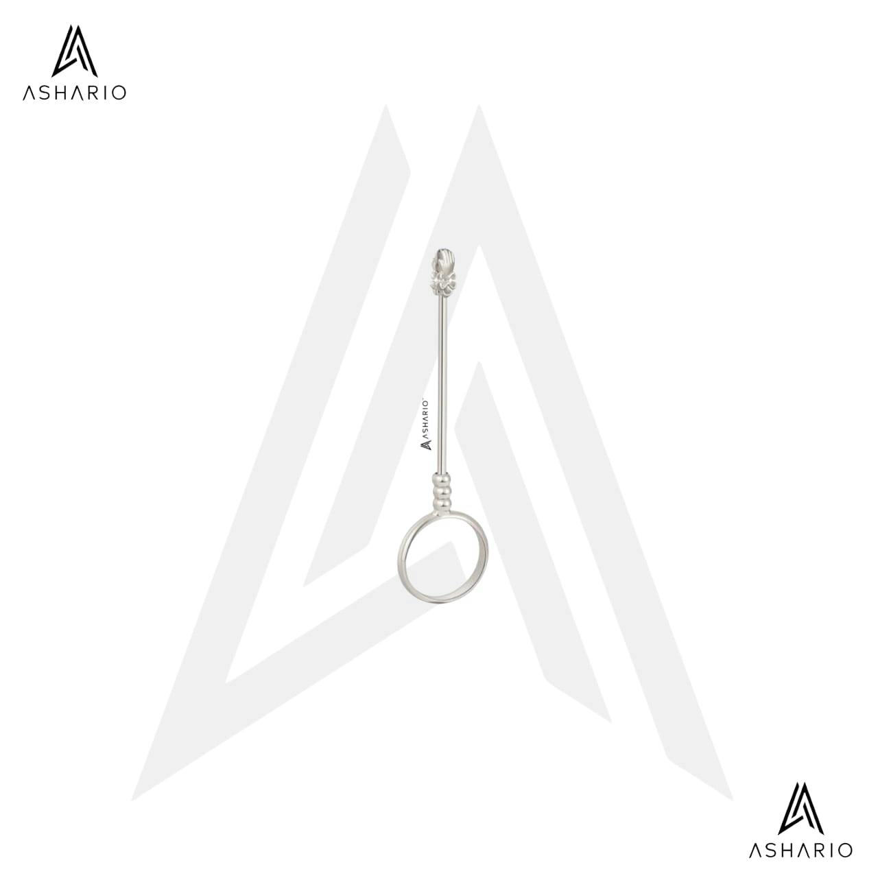 ASHARIO Pre-Roll Ring Holder - Hands - Silver