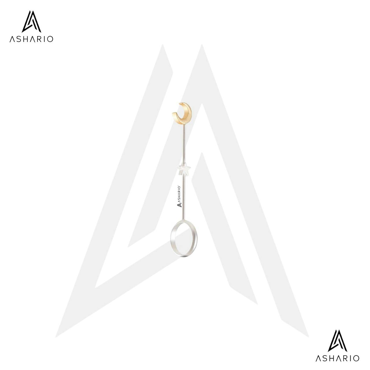 ASHARIO Pre-Roll Ring Holder - Starmoon - Silver