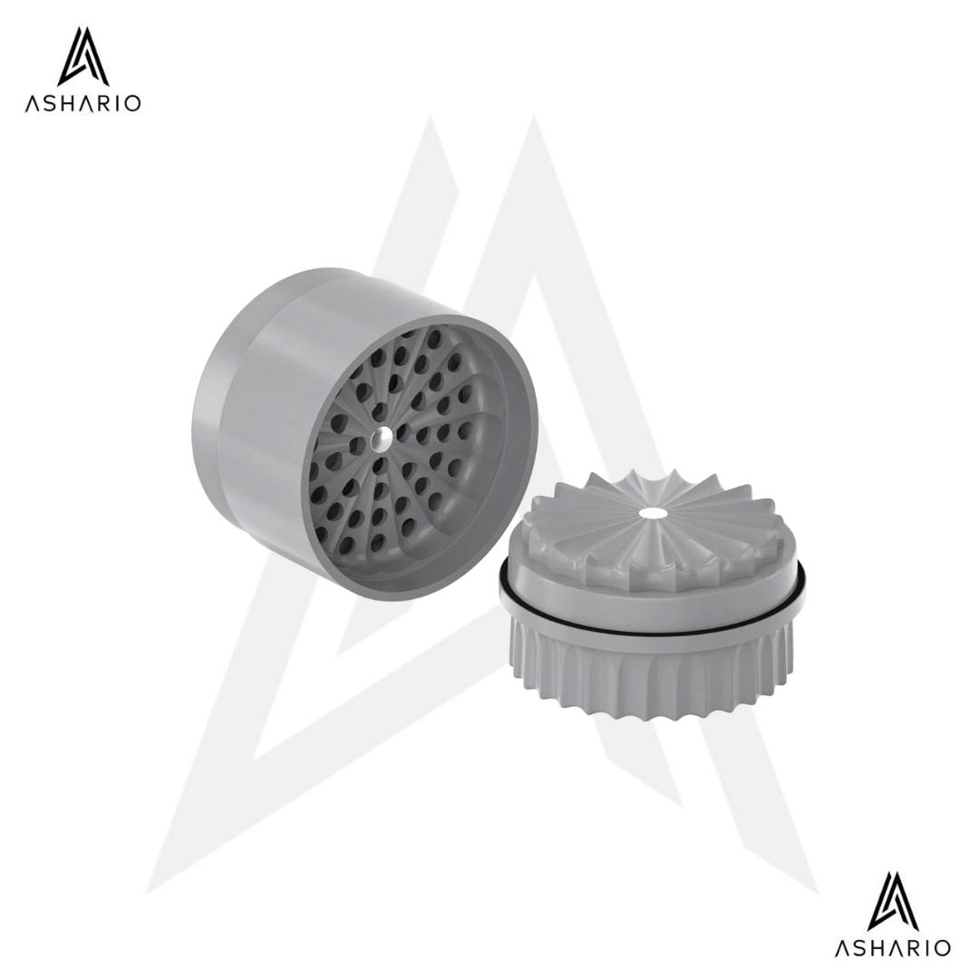 Ashario Ceramic Grinder 2.0 - Pearl Grey