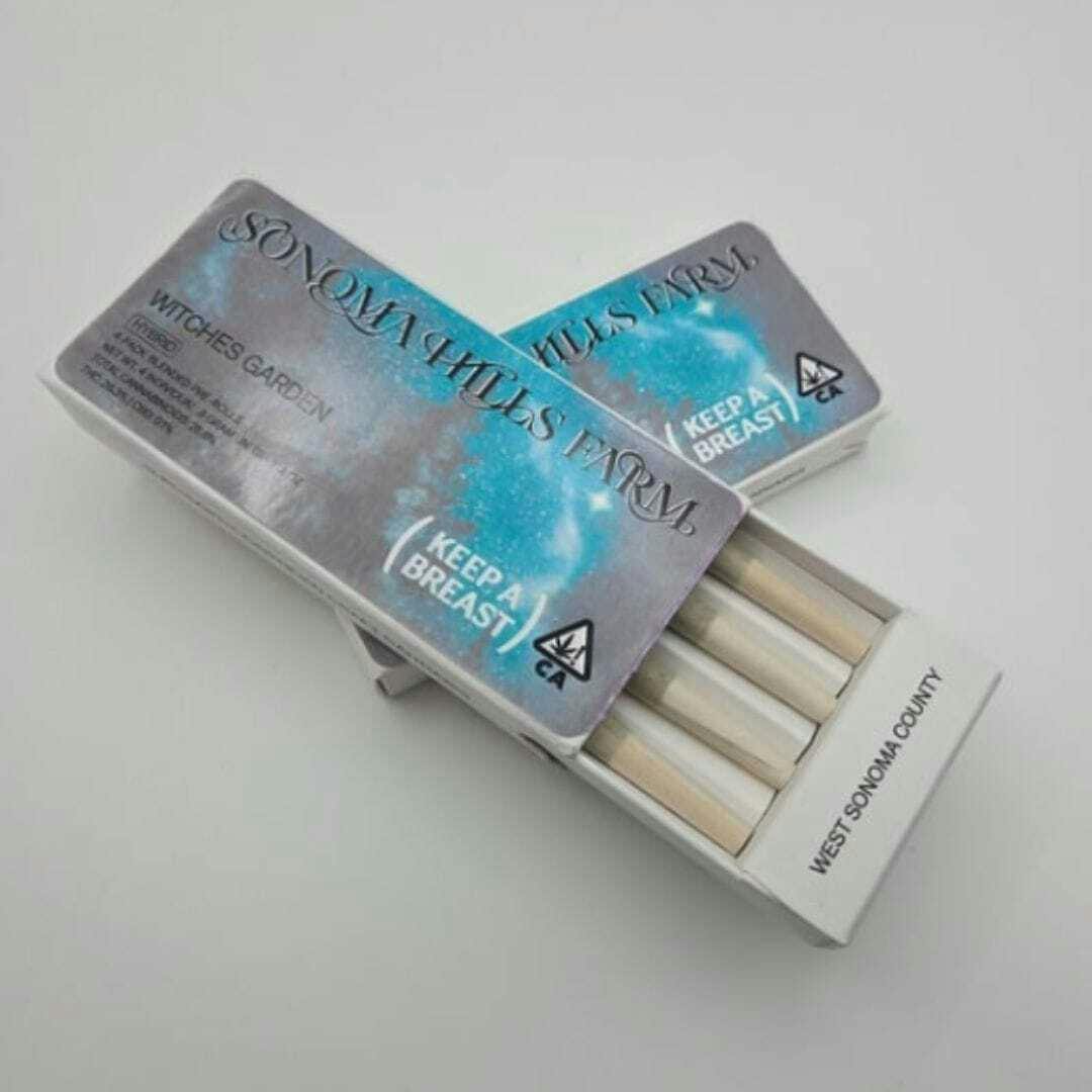 Sonoma Hills Farms - Witches Garden Blend 4-Pk Prerolls 3.2g - 3.2 grams at Goldenhour Collective - Point Arena