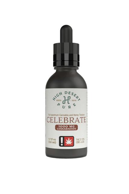 High Desert Pure - Celebrate Tincture 1000mg at Goldenhour Collective - Point Arena
