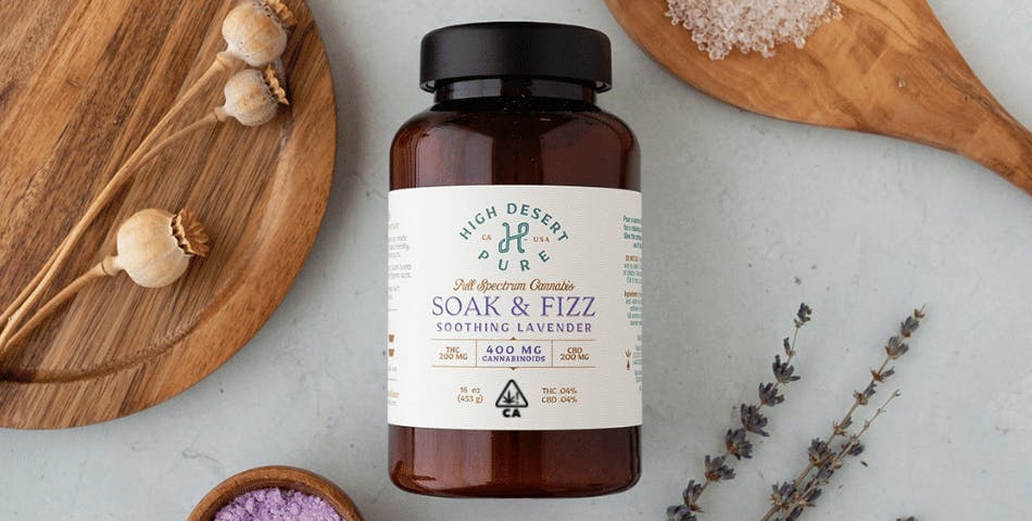 High Desert Pure - White Lavender Soak & Fizz 1:1 16oz at Goldenhour Collective - Point Arena