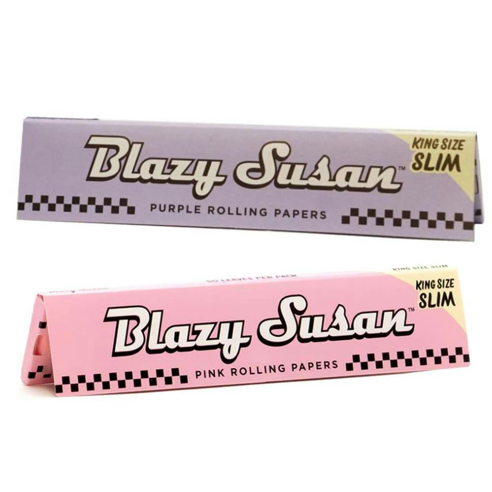 Pink & Purple King Size Slim Rolling Papers