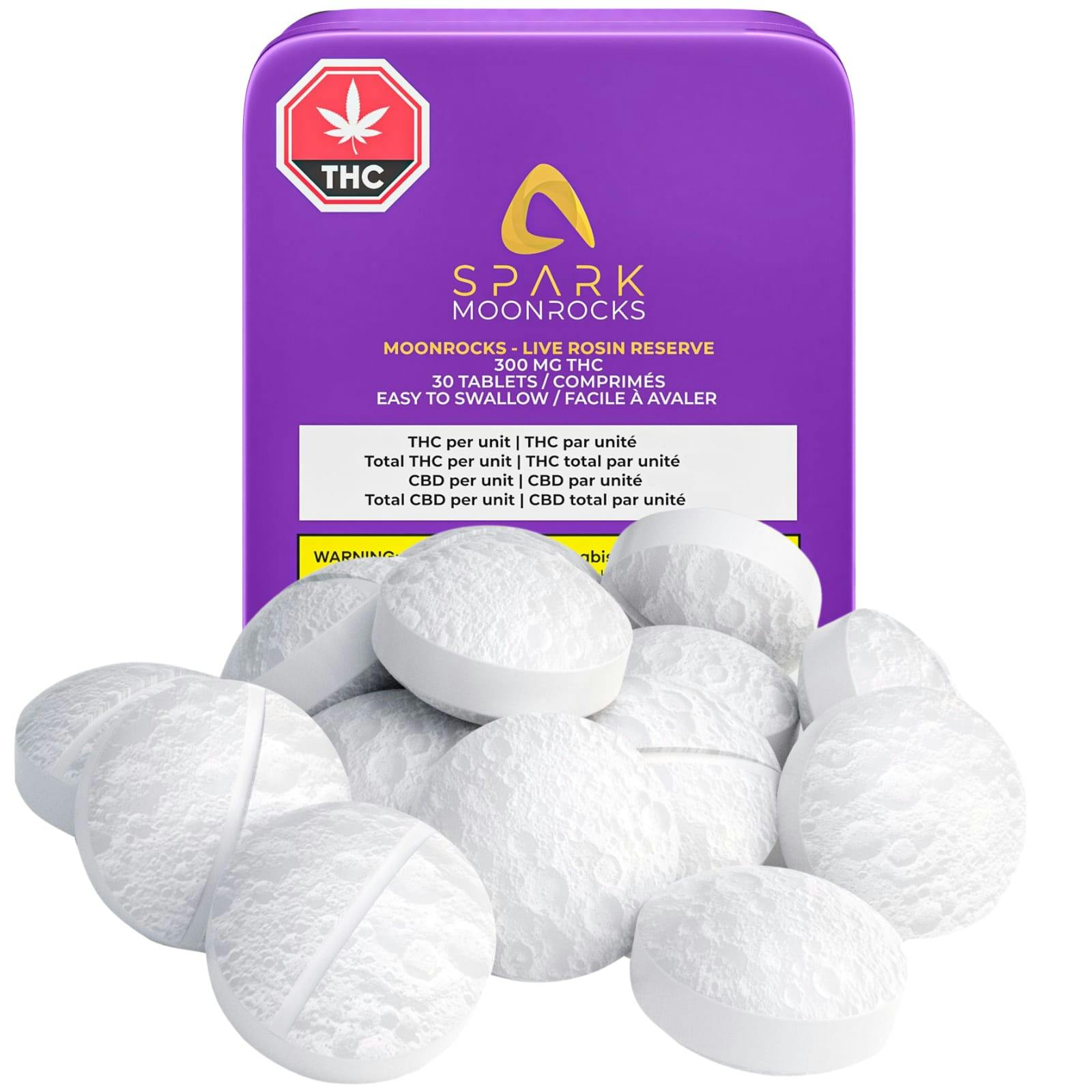SPARK THC Moonrocks - Live Rosin Reserve 30 caps [ALL] C189
