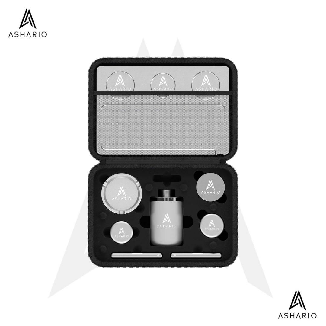 Ashario Deluxe Cannabis Kit - Silver