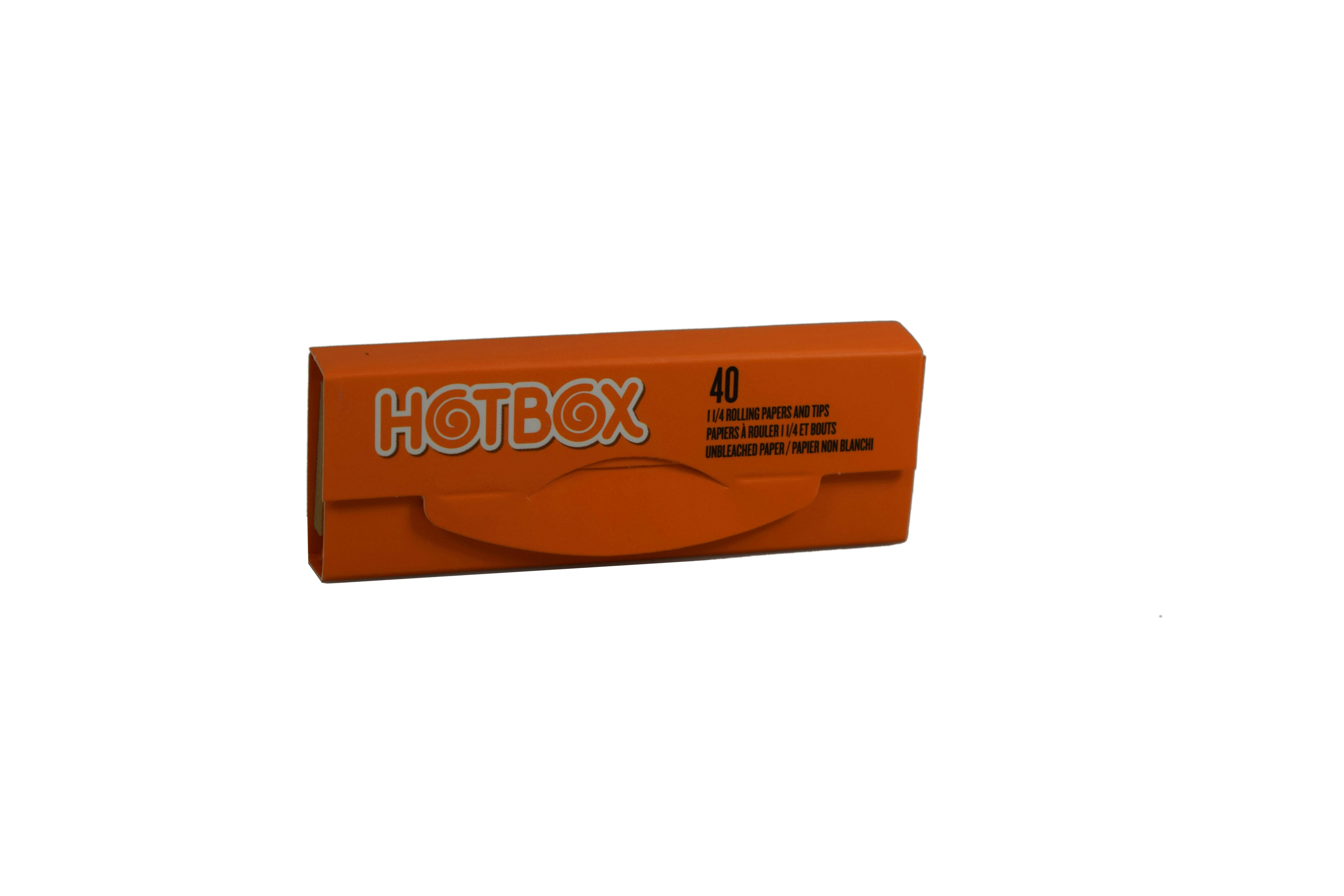 Hotbox Unbleached 1 1/4 Rolling Papers - Orange