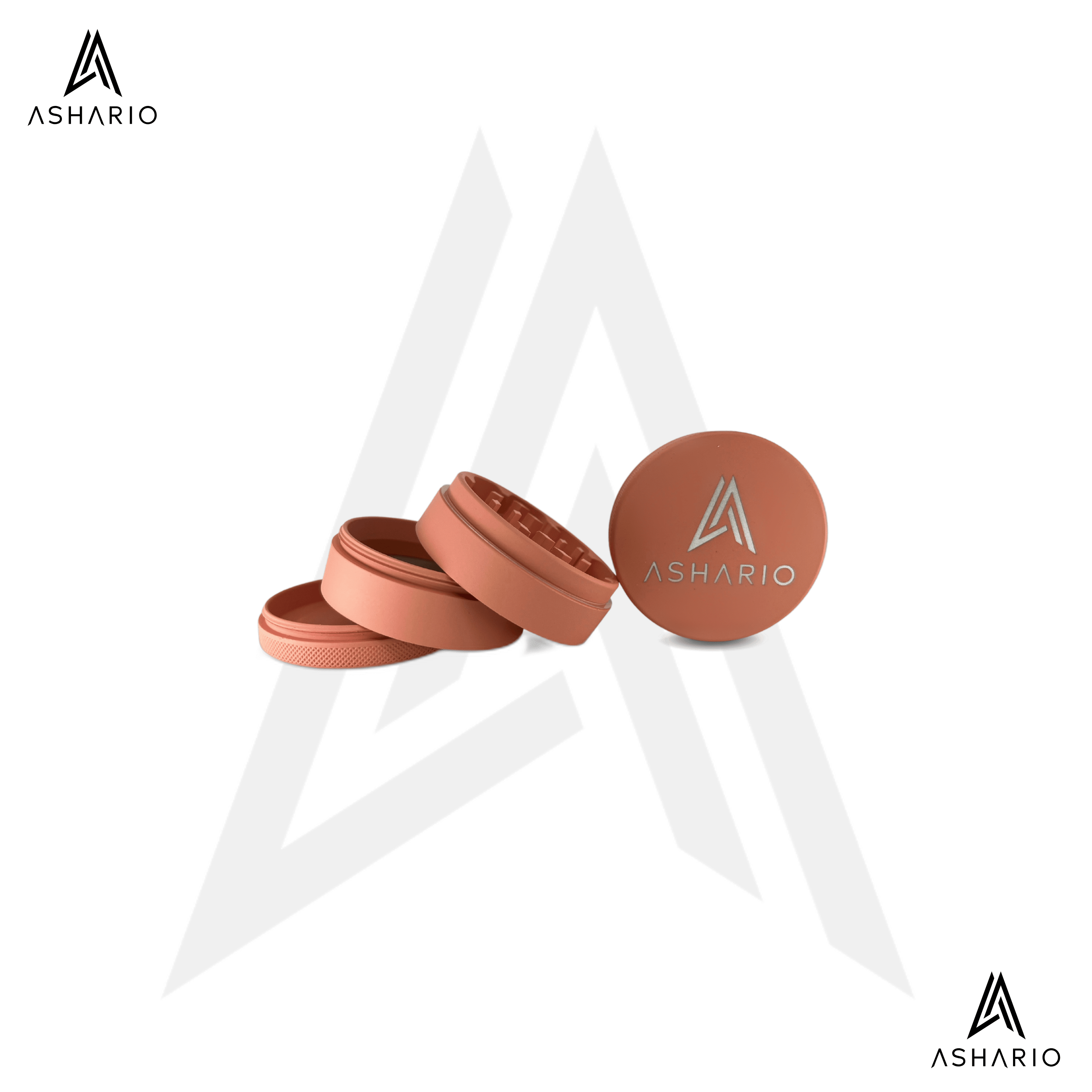 Ashario Matte Grinder Large 4pc - Pink