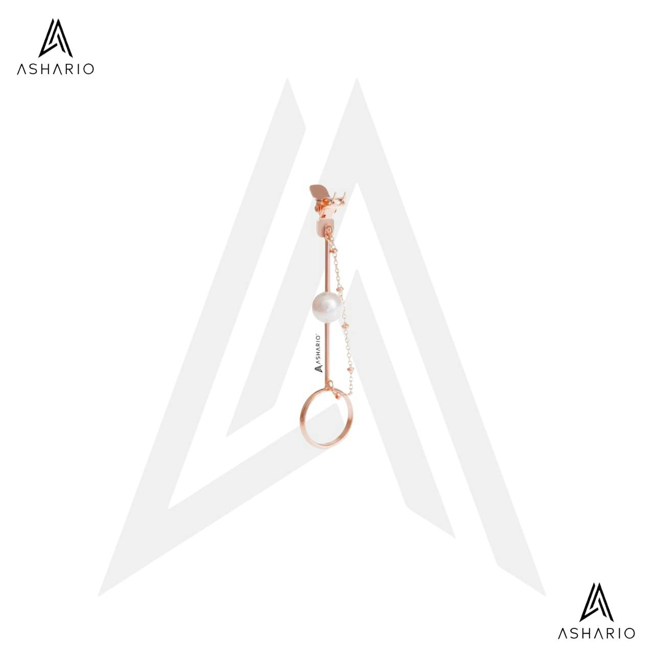 ASHARIO Pre-Roll Ring Holder - Clip - Rose Gold