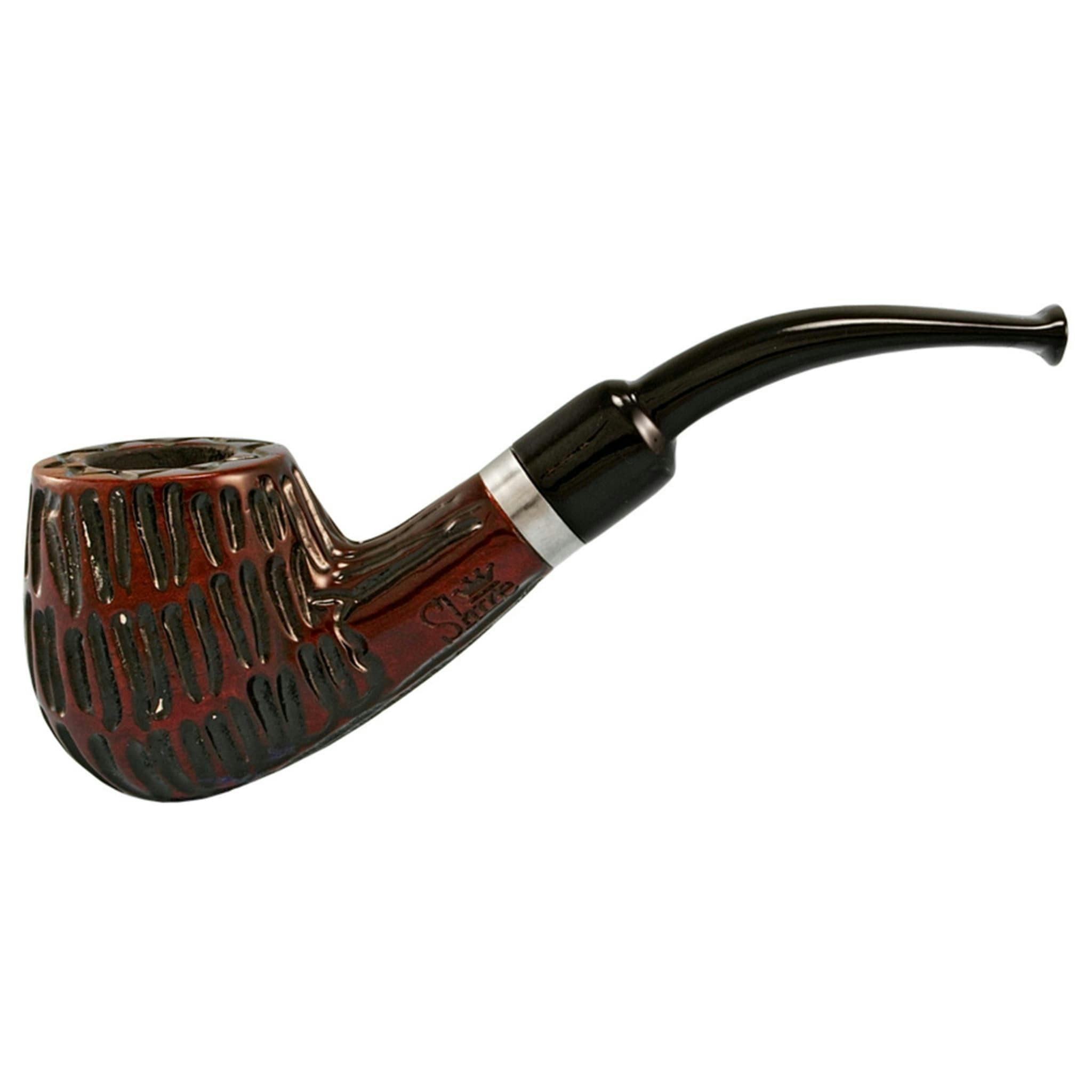 5.25" Engraved Brandy Wooden Pipe