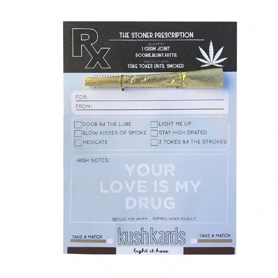 Pre-Roll Greeting Card by KushKards - Stoner Script