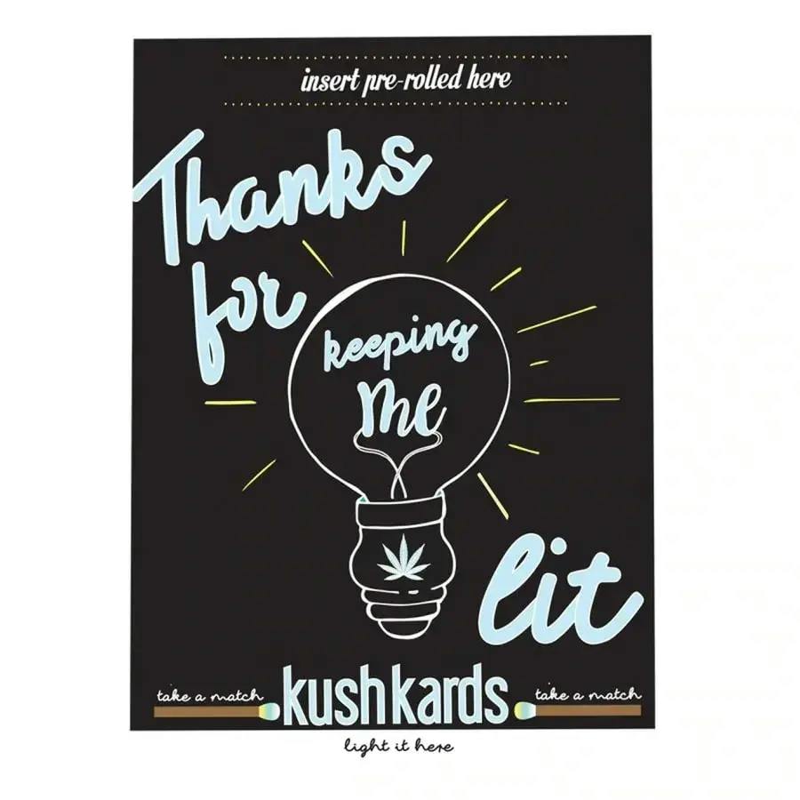 Pre-Roll Greeting Card by KushKards - Keeping Me LIT