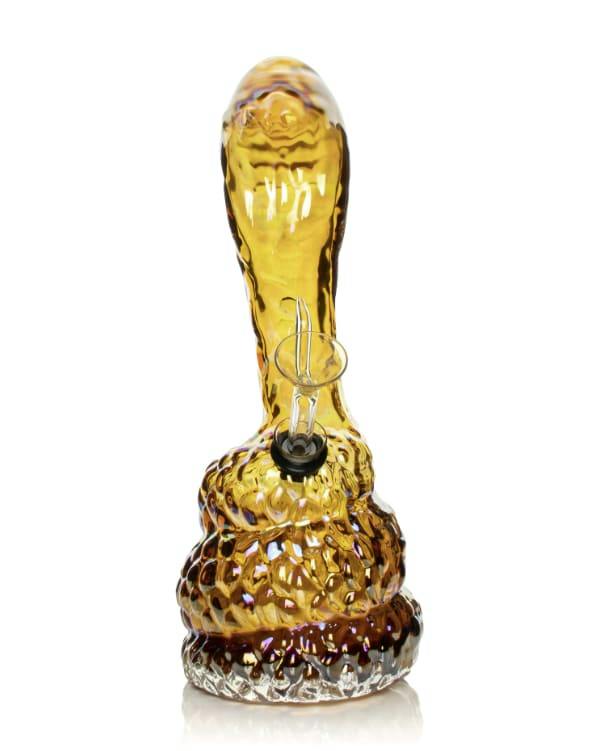10" Platinum Metallic Cobra Water Pipe