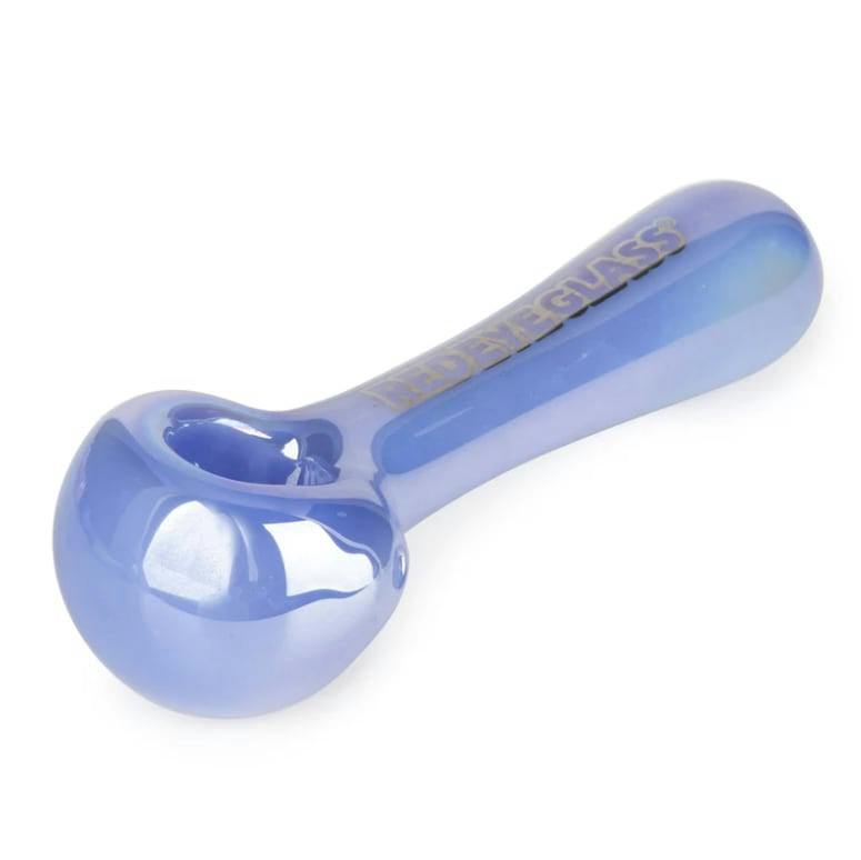 4.5" Opaline Spoon Hand Pipe - Periwinkle