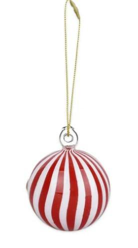 Santa's Secret Hangable Glass Ornament Hand Pipe
