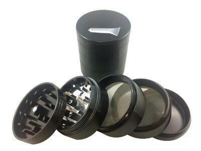 5PCS Aluminum Grinder - BLACK