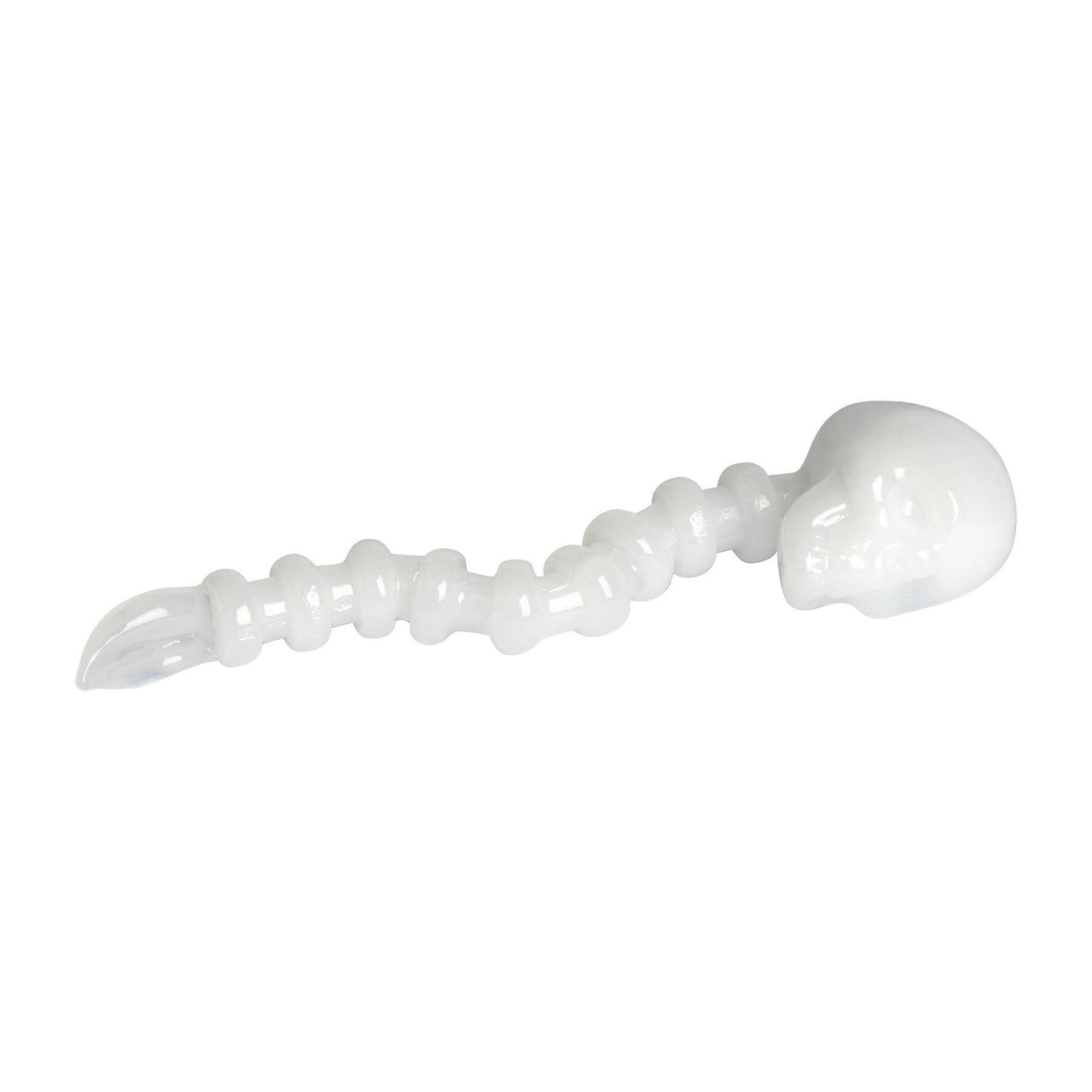 White Skeleton Dabber by Red Eye Glass