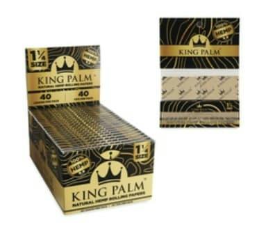 King Palm | Rolling Papers Natural Hemp 1.25 and Filter Tips