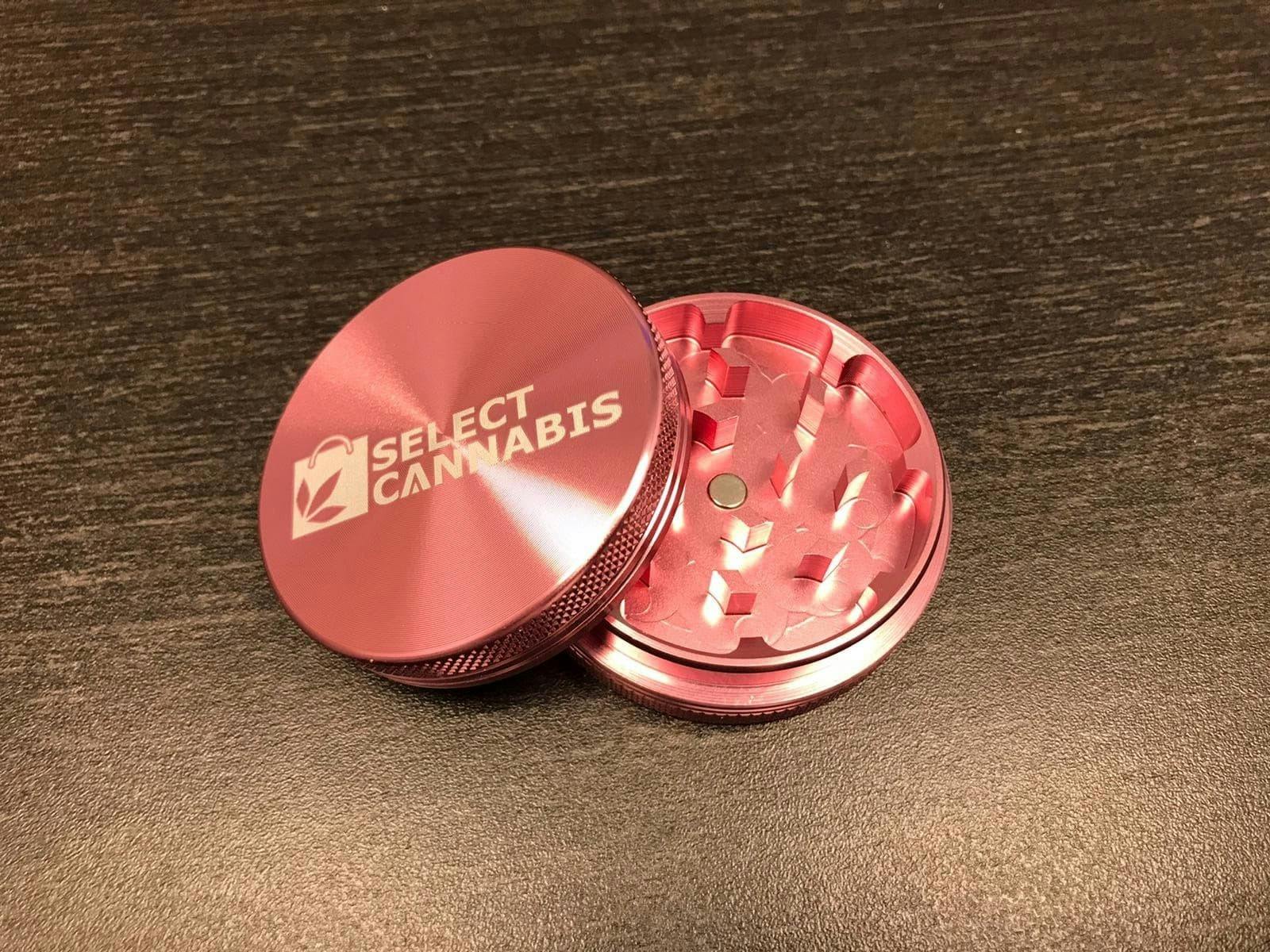 Select Cannabis - 2 Piece Grinder - Aluminum - Pink