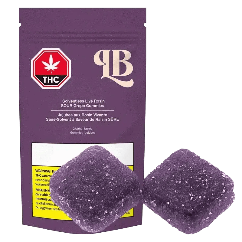 Solventless Live Rosin Sour Grape 2pk