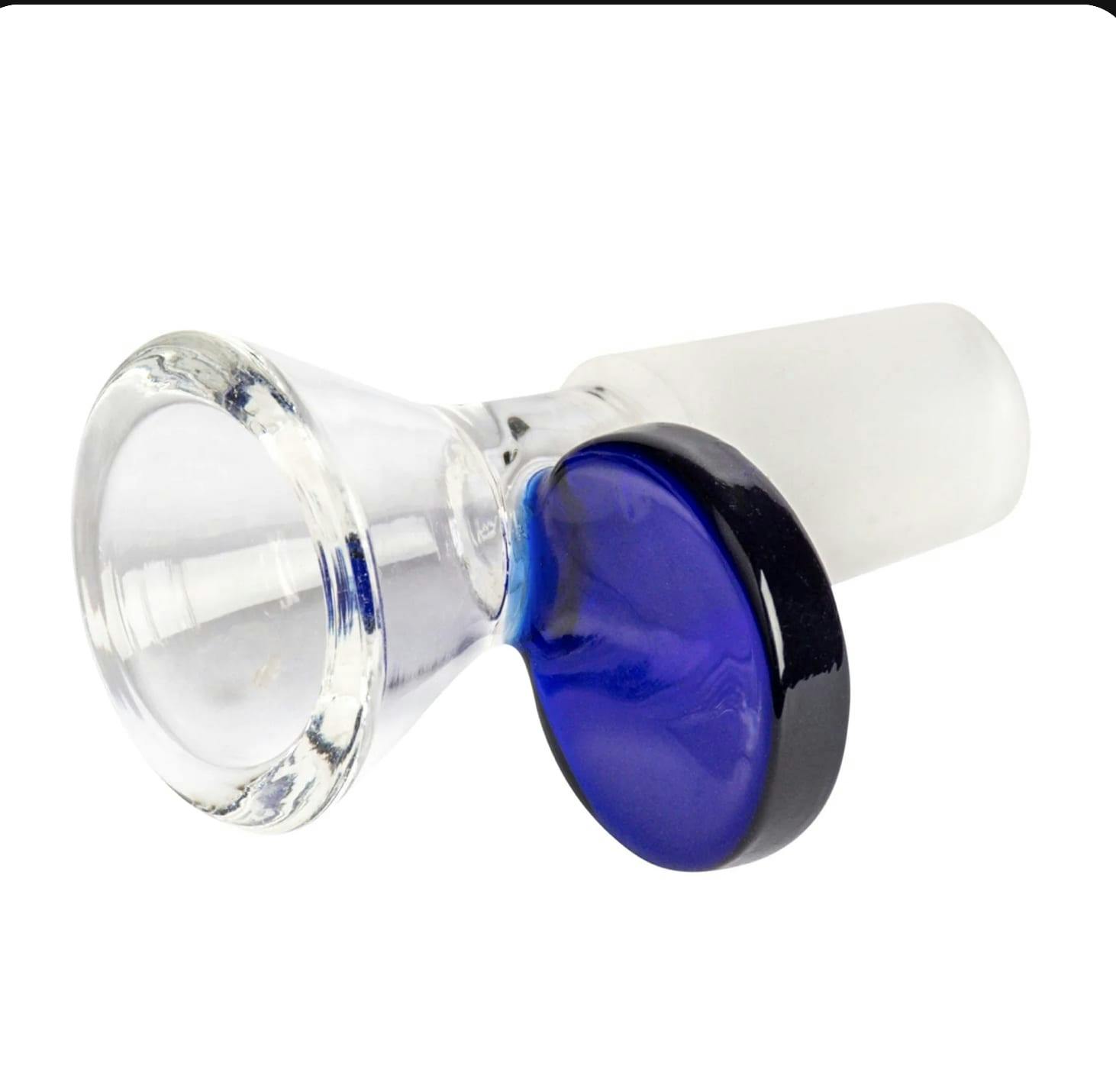 Red Eye - Cone Pull-Out Bowl with Disc Handle (14mm) - Blue