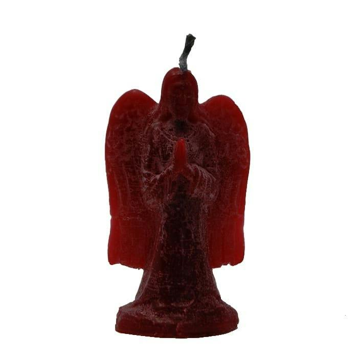 Red Canadian Hand Made Angel Candle