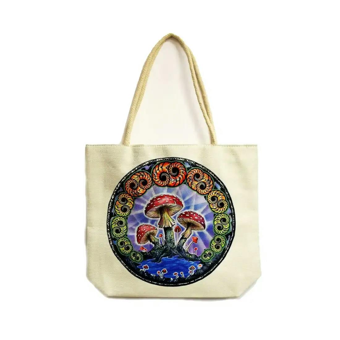 Mushrooms Techno Mushroom Tote Bag