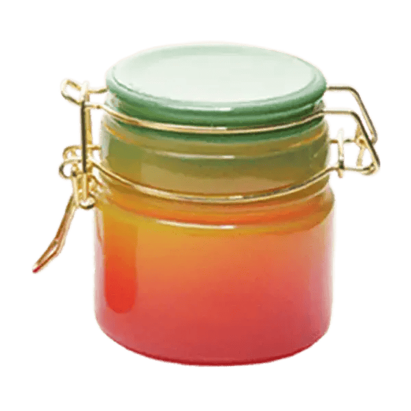 Rainbow Glass Storage Jar