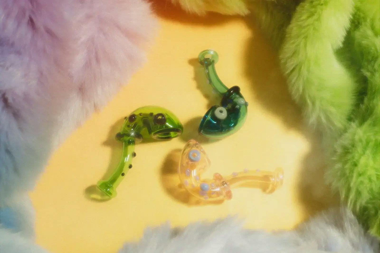 4" Knobby Sherlock Hand Pipe - Sapphire Blue