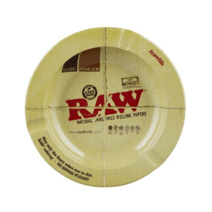 Raw 5.5" Round Magnetic Metal Ash Tray