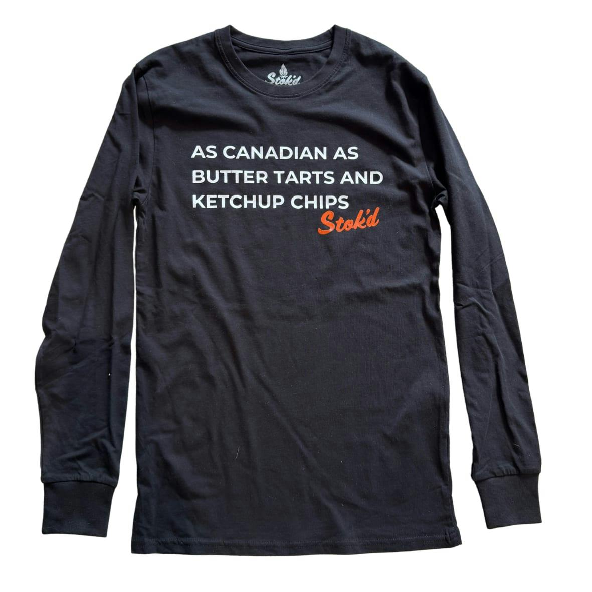Stok'd | Black Long Sleeve - Ketchup Chips | X-Large