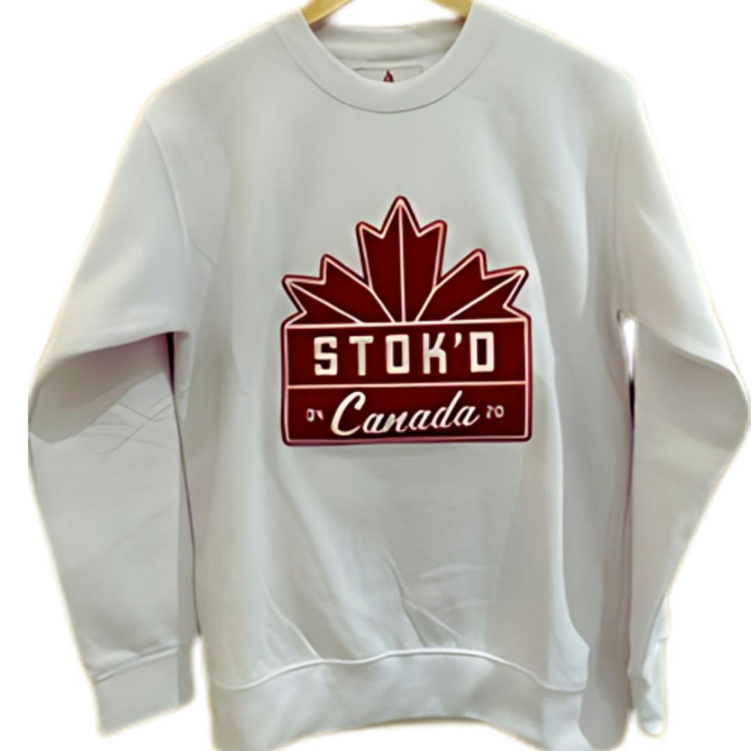 Stok'd | Canada Crewneck - White | X-Large