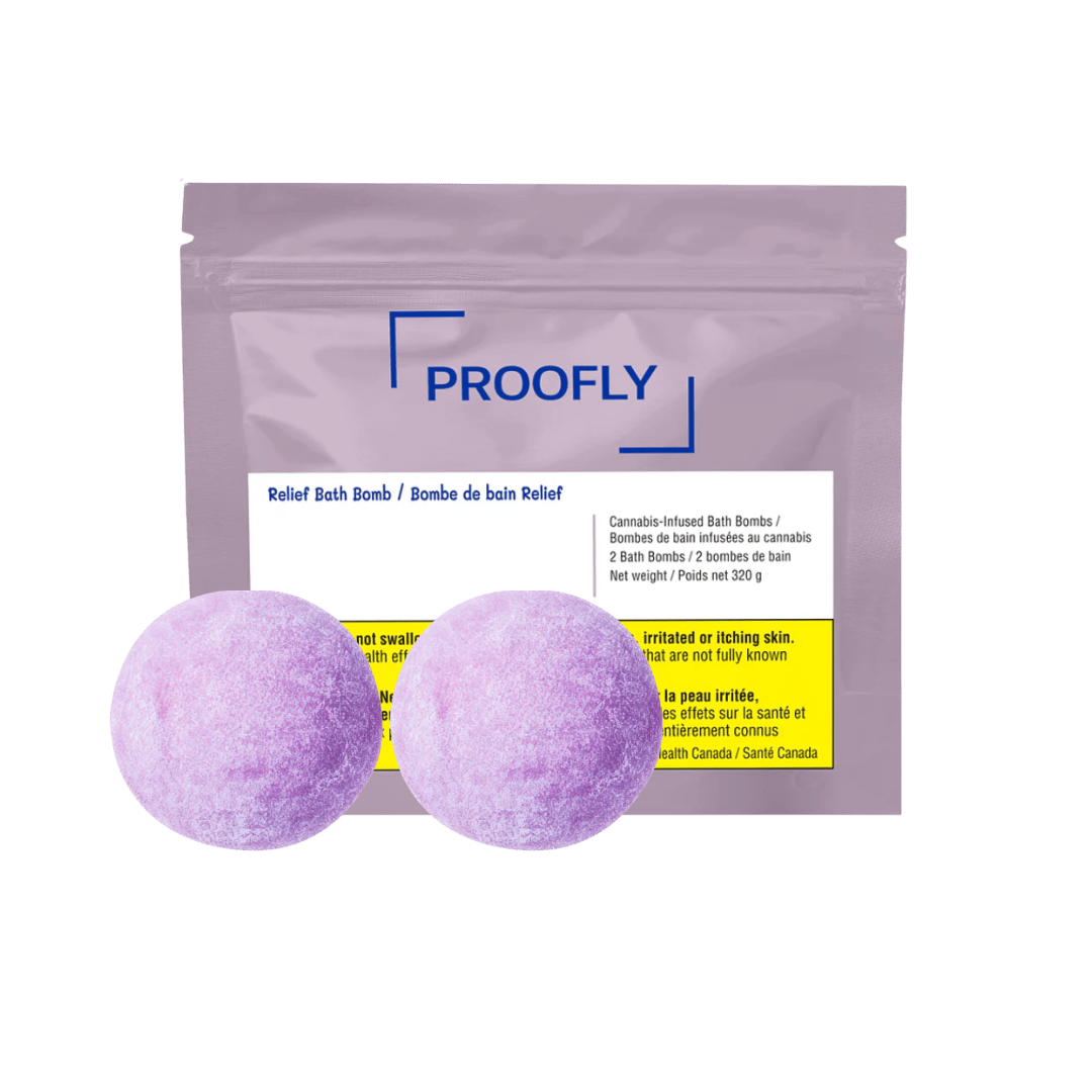 Proofly Relief Bath Bombs 2pk CBD:CBG 2:1- 160mg