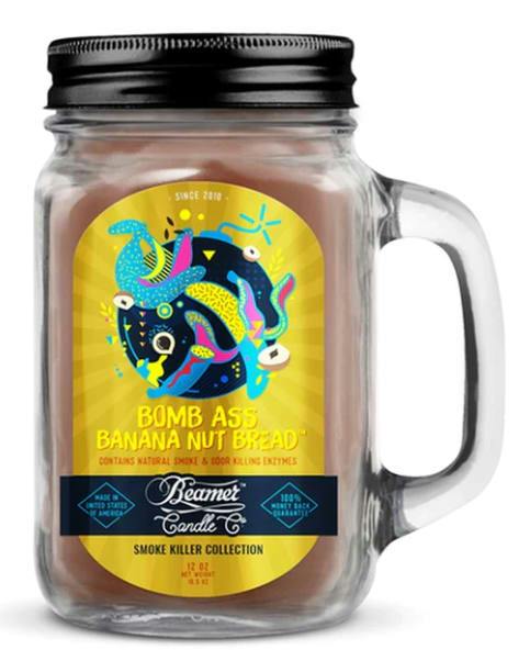 BOMB ASS BANANA NUT BREAD - BEAMER SMOKE KILLER COLLECTION CANDLE - 12OZ