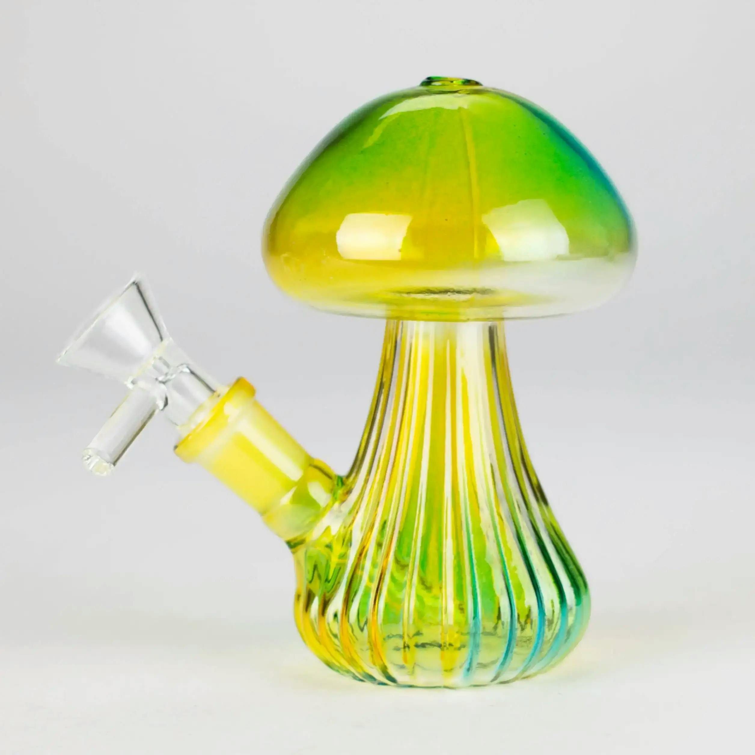 4.5" Shroom Bloom Glass Bong - Yellow