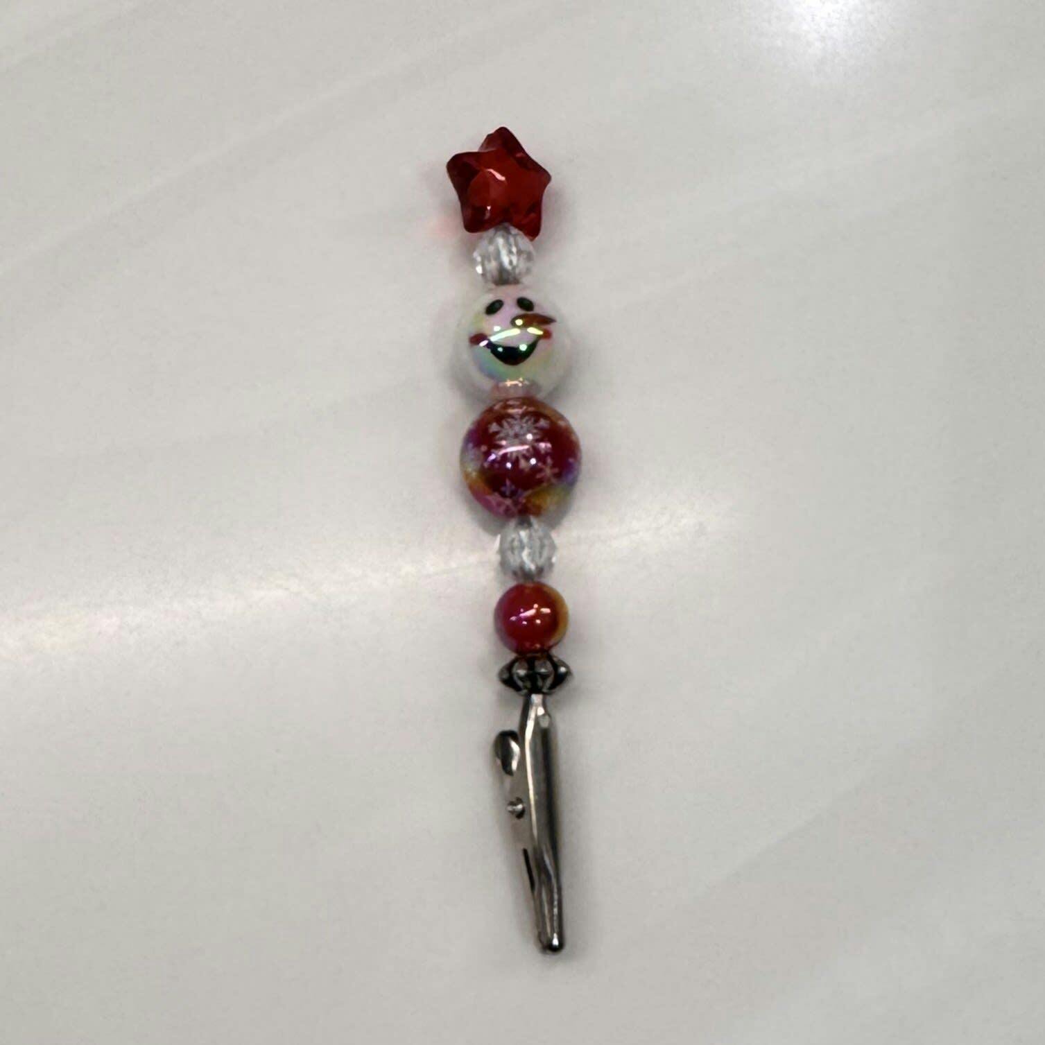 Very Red Christmas Snowman Roach Clip