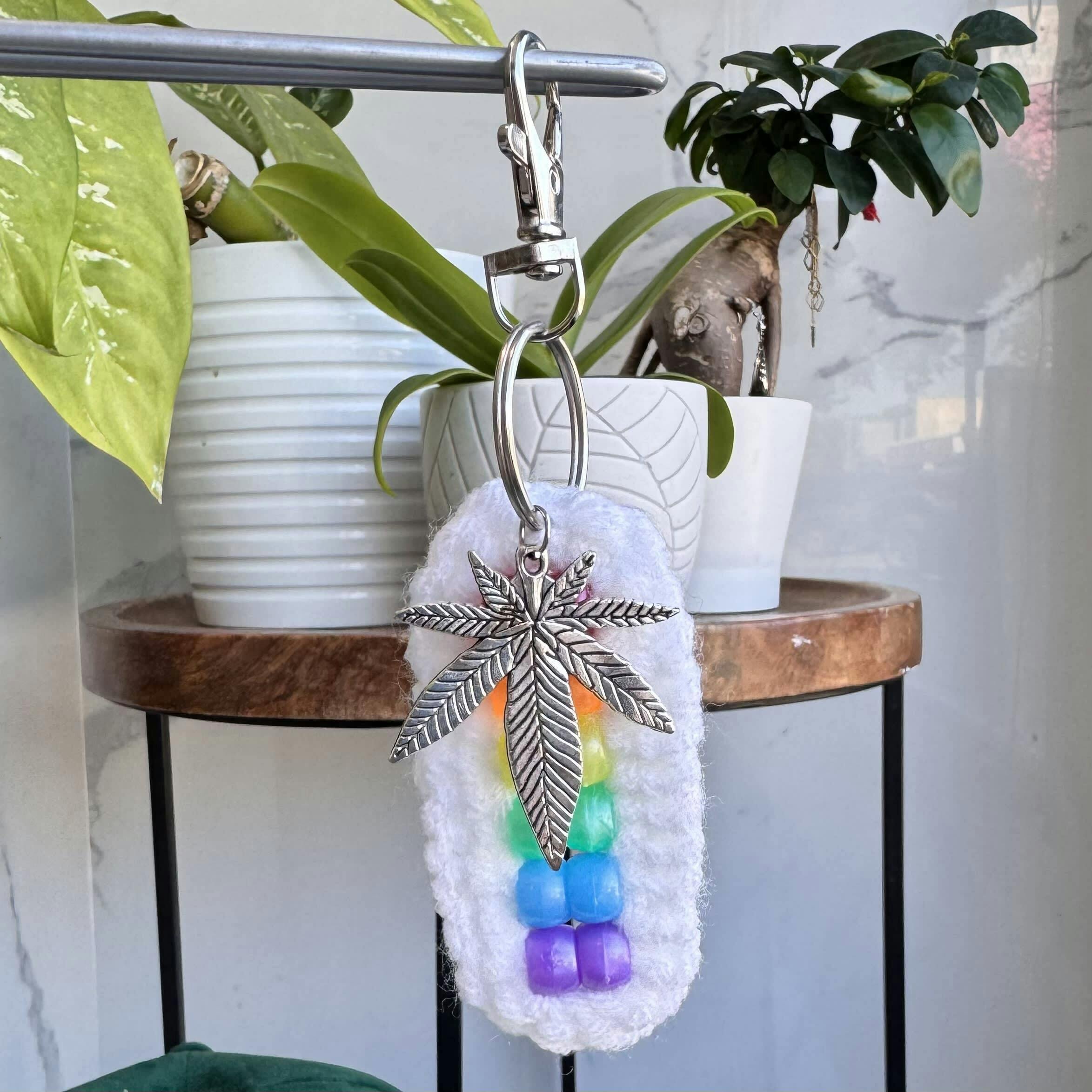 White Rainbow Keychain Fidget