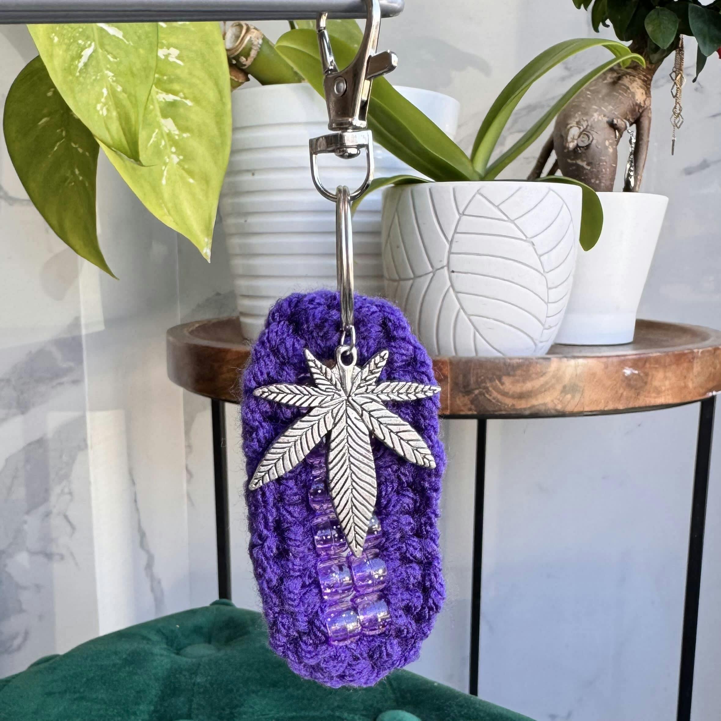 Dark Purple Fidget Keychain