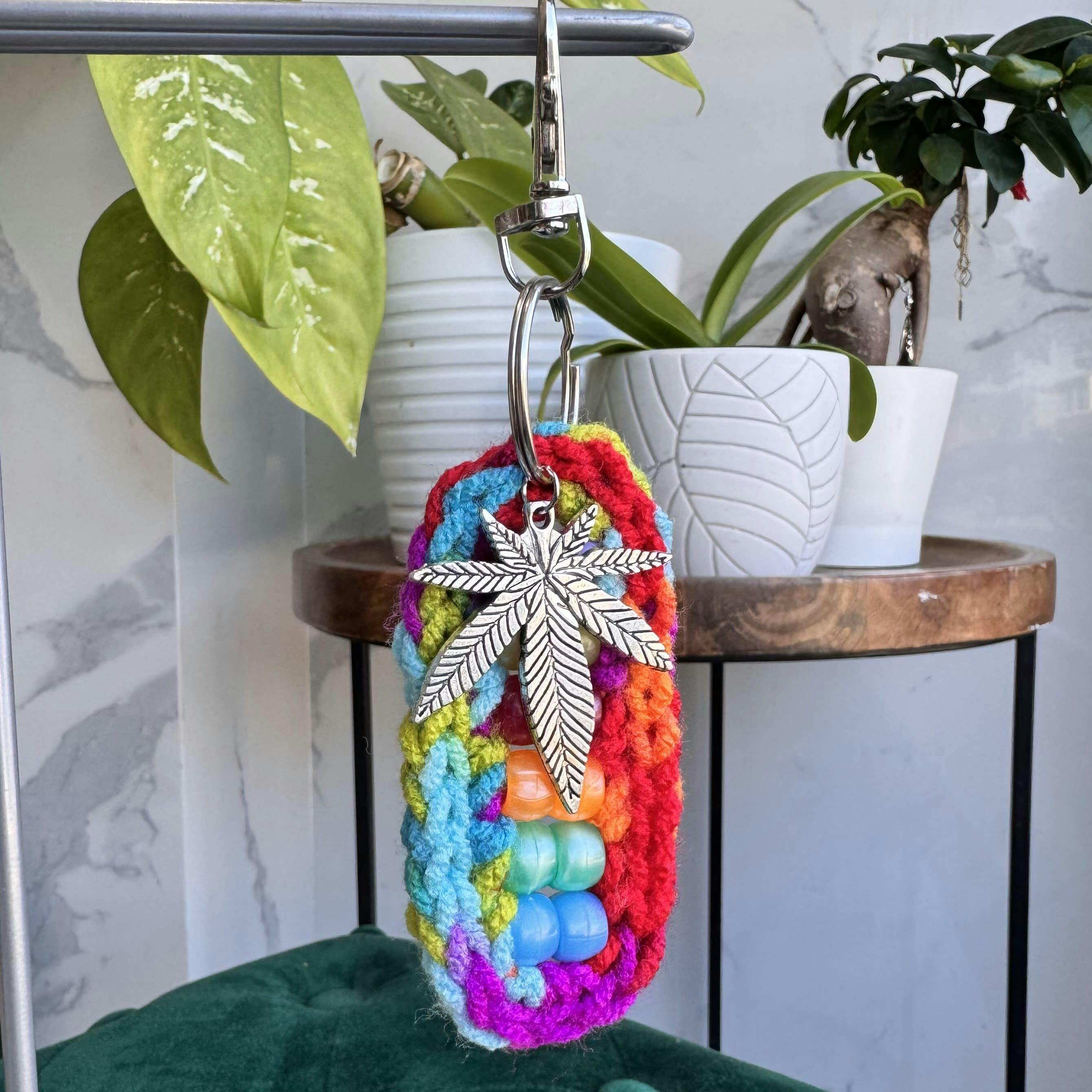 Psychedelic Fidget Keychain