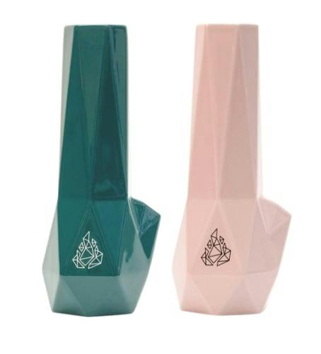 BRNT Hexagon Ceramic Water Bong - Pink