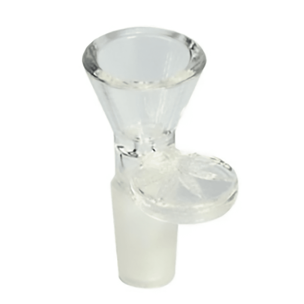 Red Eye Glass 19mm Cone Pull-Out Bowl - Clear