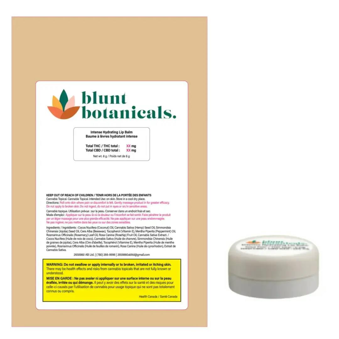 Intense Hydrating Lip Balm, 50 mg CBD, 8g